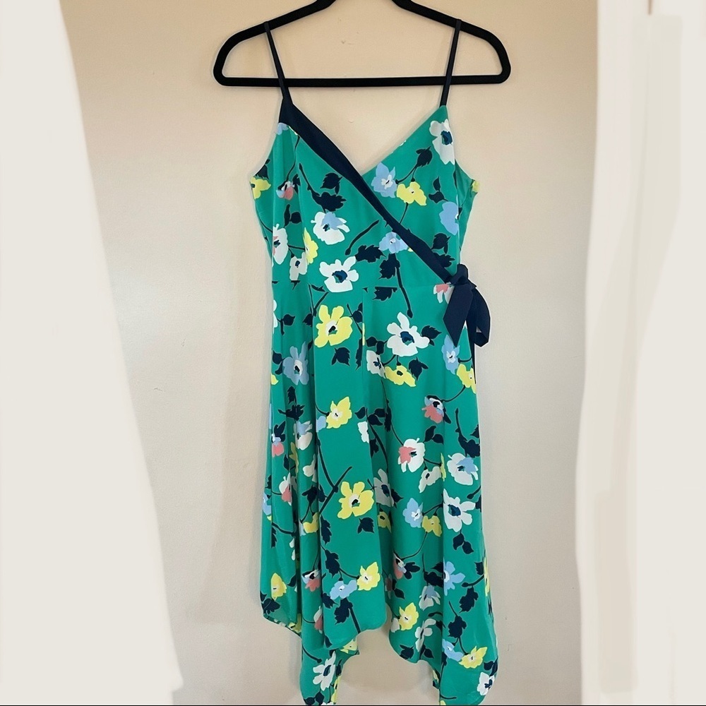 Banana Republic Green Flowy Dress